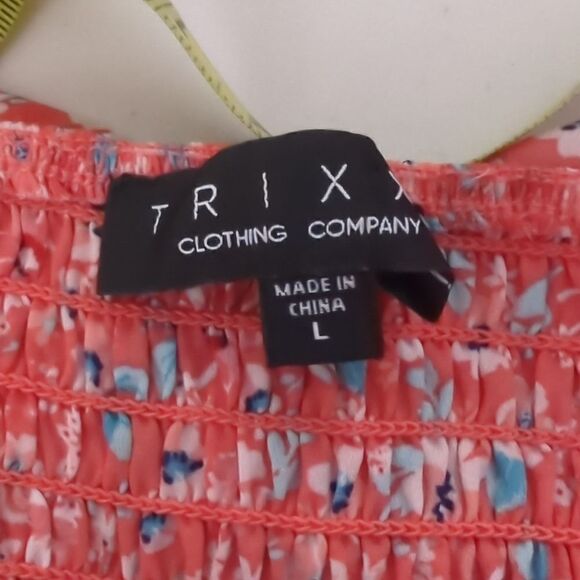 Trixxi Pink Floral Tank - Picture 6 of 7